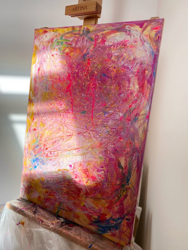 Spilled through colour to be felt by FRÆN Artwork abstract artwork by FRÆN