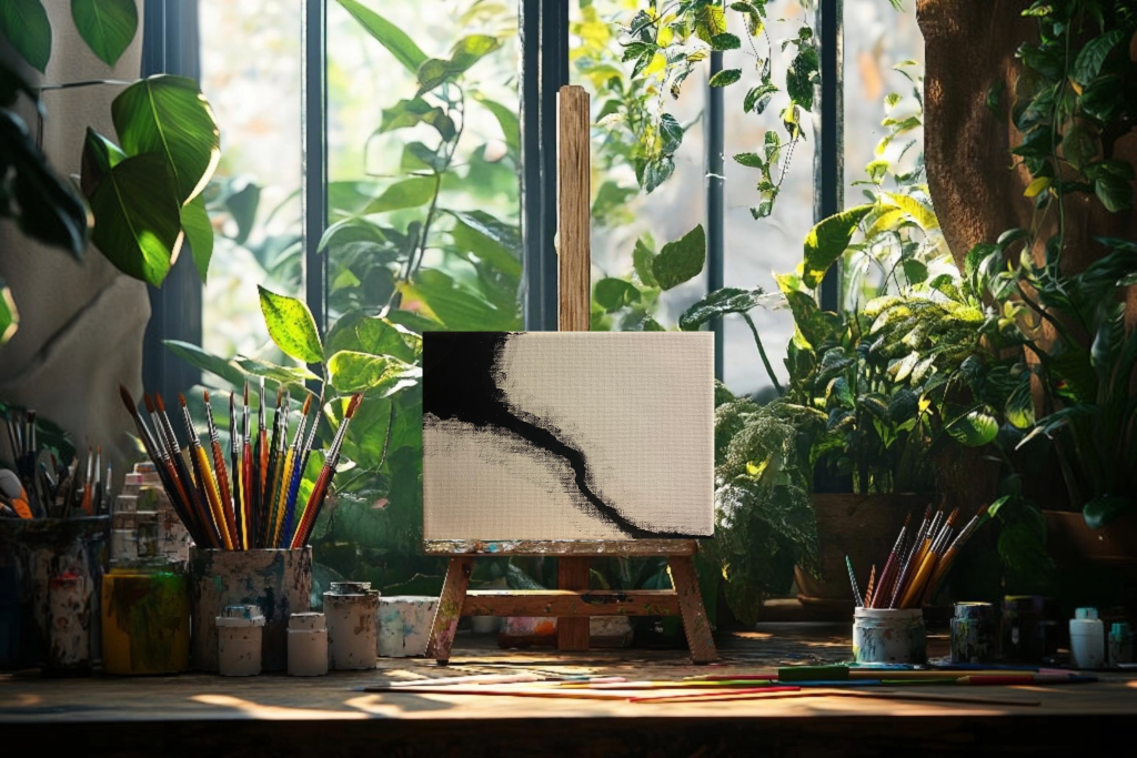 Bild auf Mini Staffelei