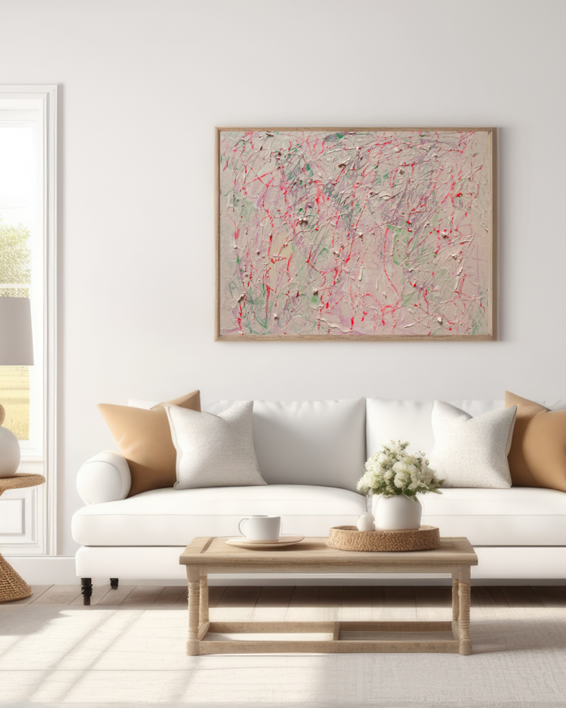 Struggle, acrylic on canvas artwork by FRÆN Abstraktes Kunstwerk von FRÆN